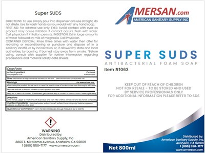 Label (01b Lbl 1063 Super Suds 800ml)